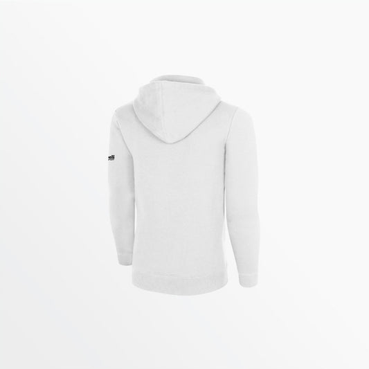 Men's Basic Fleece Pullover Hoodie With Sleeve Logo