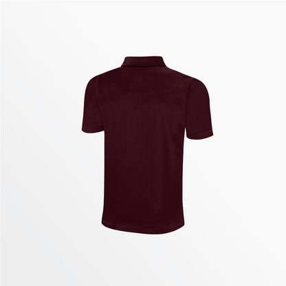 Men's Classic Small Stripe Poly Polo