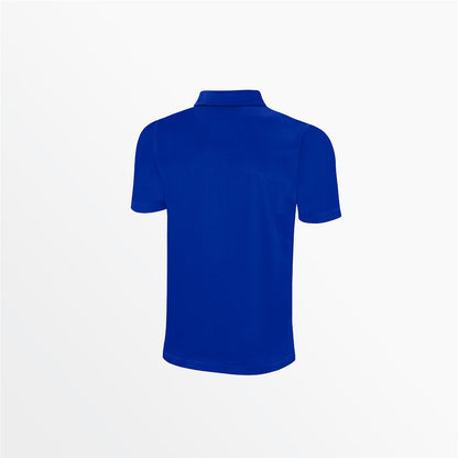 Men's Classic Small Stripe Poly Polo