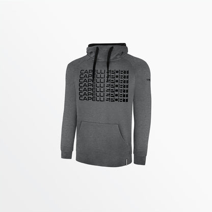 Men's Therma Fleece Pullover Hoodie With Front Repeating Logo