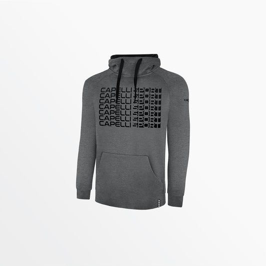 Men's Therma Fleece Pullover Hoodie With Front Repeating Logo