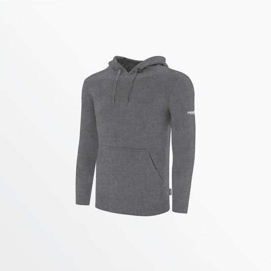 Men's Basic Fleece Pullover Hoodie With Sleeve Logo