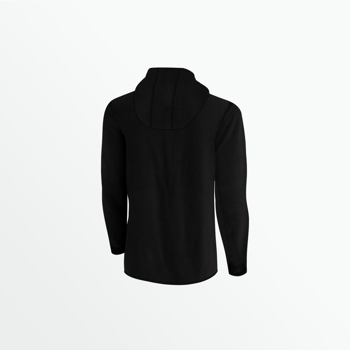 Men's Basics Mixed Media Micro Fleece Hooded Jacket