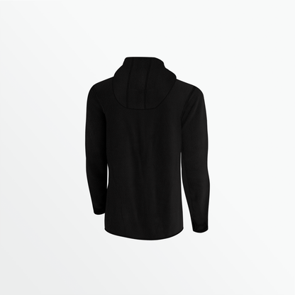 Men's Basics Mixed Media Micro Fleece Hooded Jacket