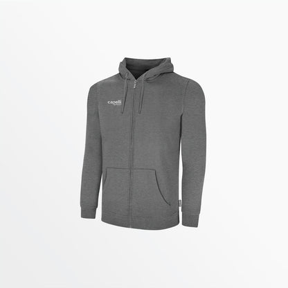 Men Basics Fleece Zip Up Hoodie