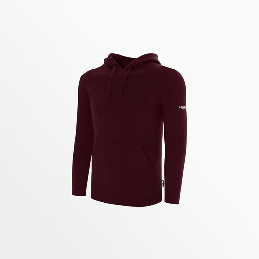 Men's Basic Fleece Pullover Hoodie With Sleeve Logo