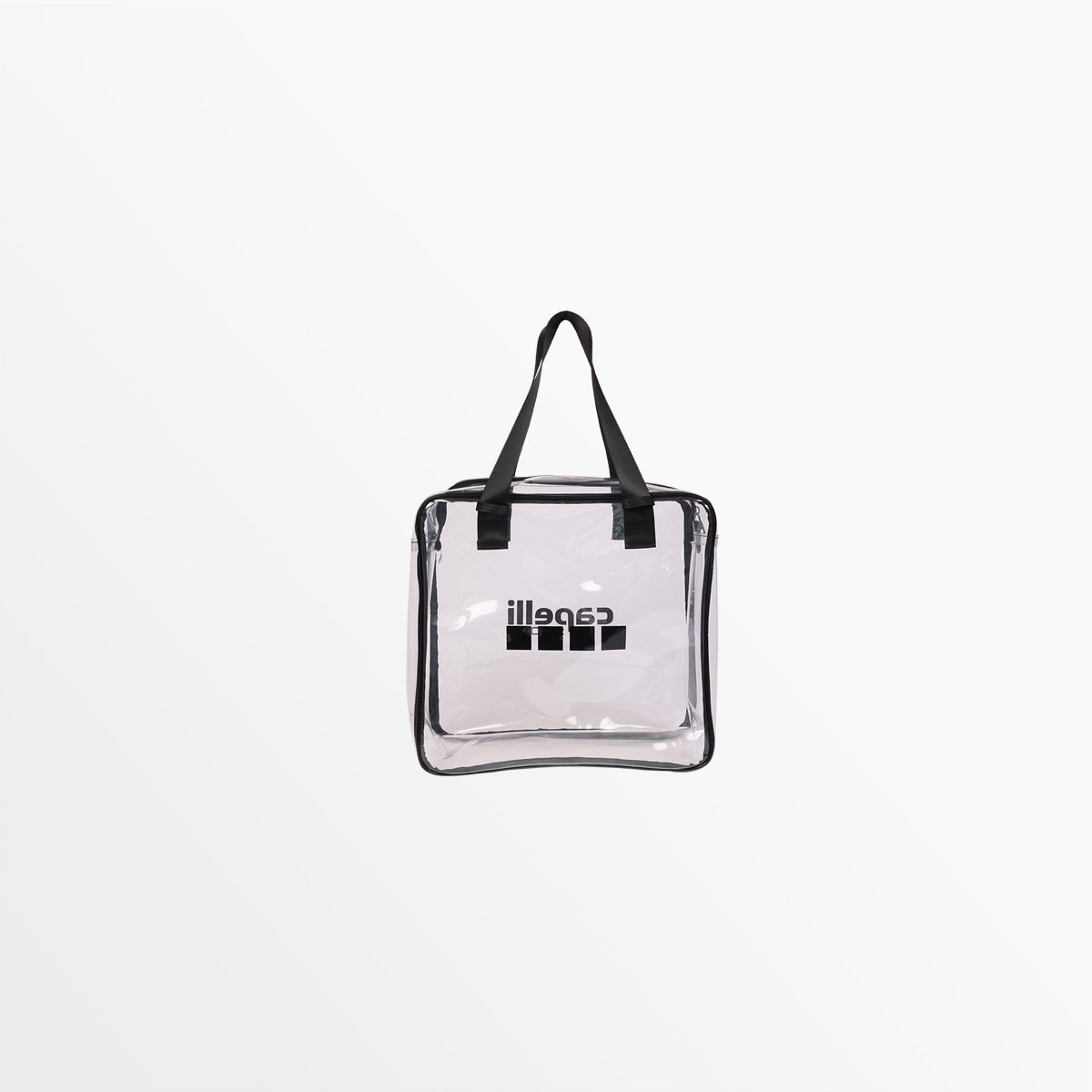 Clear Square Zippered Tote