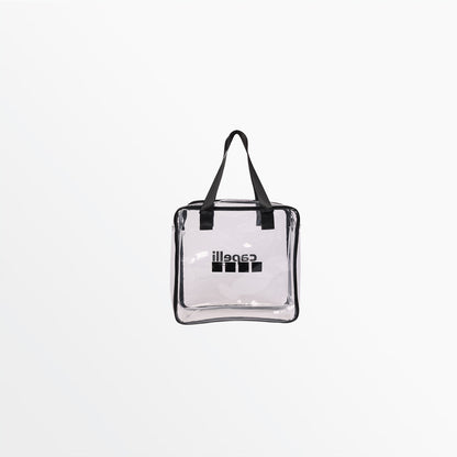 Clear Square Zippered Tote