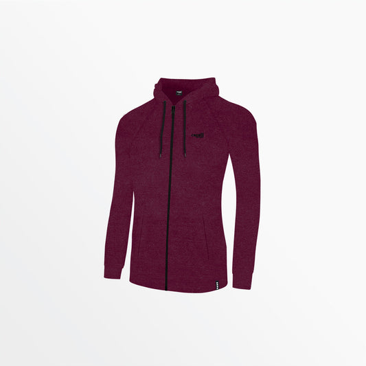 Women's Heathered Zip Up Hoodie