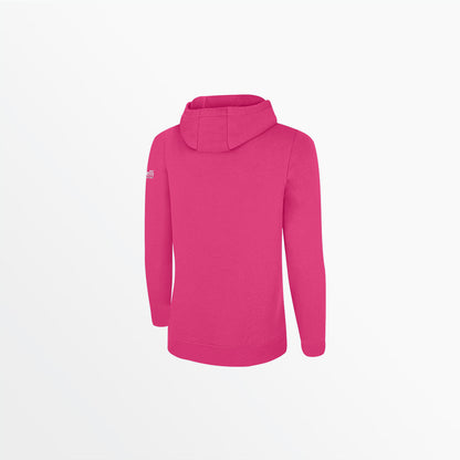 Women's Basics Fleece Pullover Hoodie With Sleeve Logo