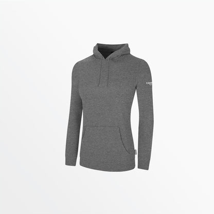 Women's Basics Fleece Pullover Hoodie With Sleeve Logo