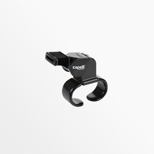 CS Pealess Referee Whistle With Finger Grip