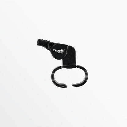 CS Pealess Referee Whistle With Finger Grip