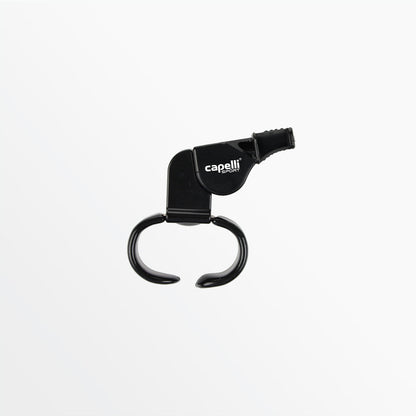 CS Pealess Referee Whistle With Finger Grip