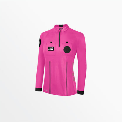 Women's Official Referee 1/4 Zip Long Sleeve Jersey