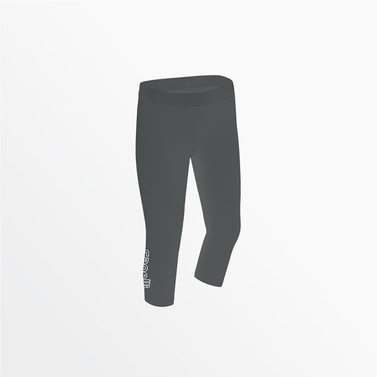 Women's Mid Rise Logo 3/4 Cotton Leggings