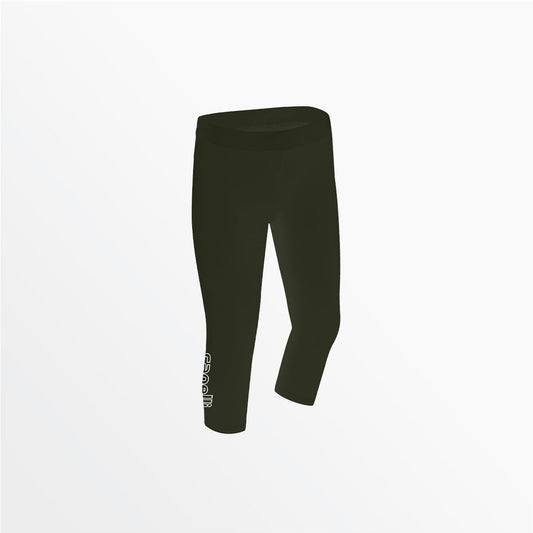 Women's Mid Rise Logo 3/4 Cotton Leggings
