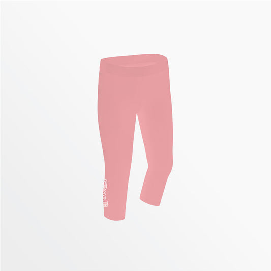 Women's Mid Rise Logo 3/4 Cotton Leggings