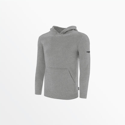 Youth Basics Fleece Pullover Hoodie With Sleeve Logo