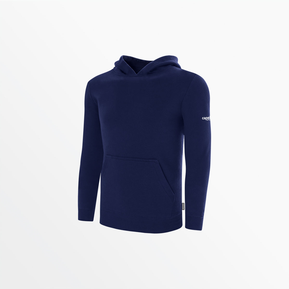 Youth Basics Fleece Pullover Hoodie With Sleeve Logo