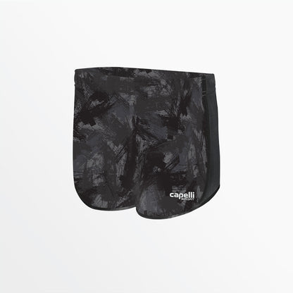 Girl's Camo Strokes 2-Tone Running Shorts