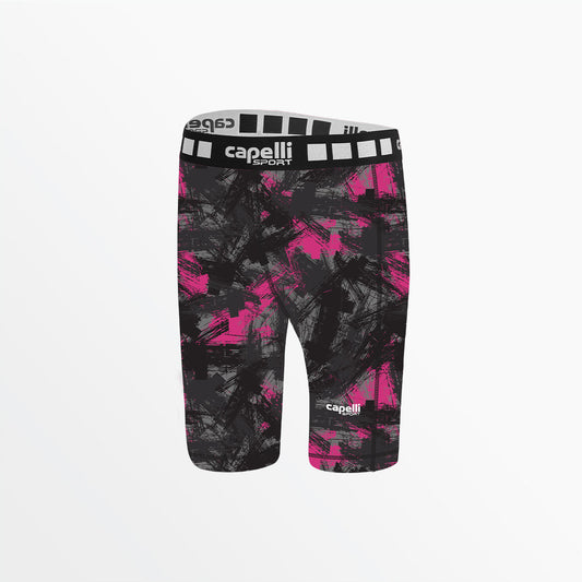 Girl's 3/4 Camo Strokes Biker Shorts