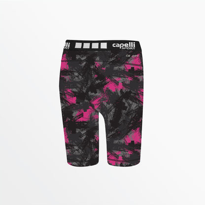 Girl's 3/4 Camo Strokes Biker Shorts