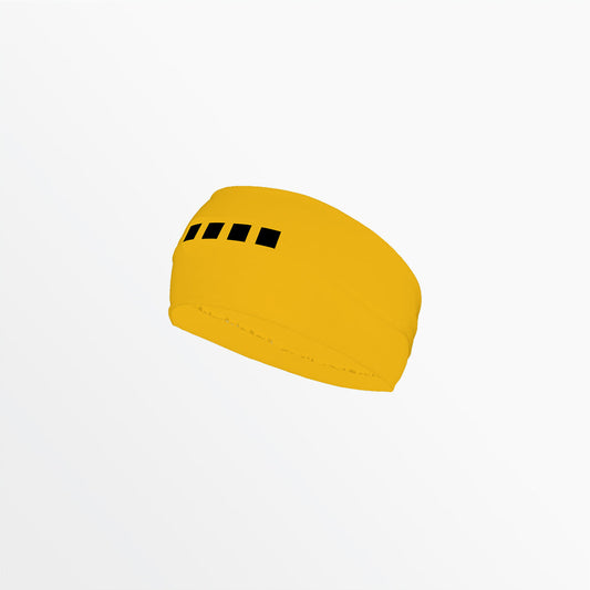 Wide Width Headband With Grip and 4 Cube Logo
