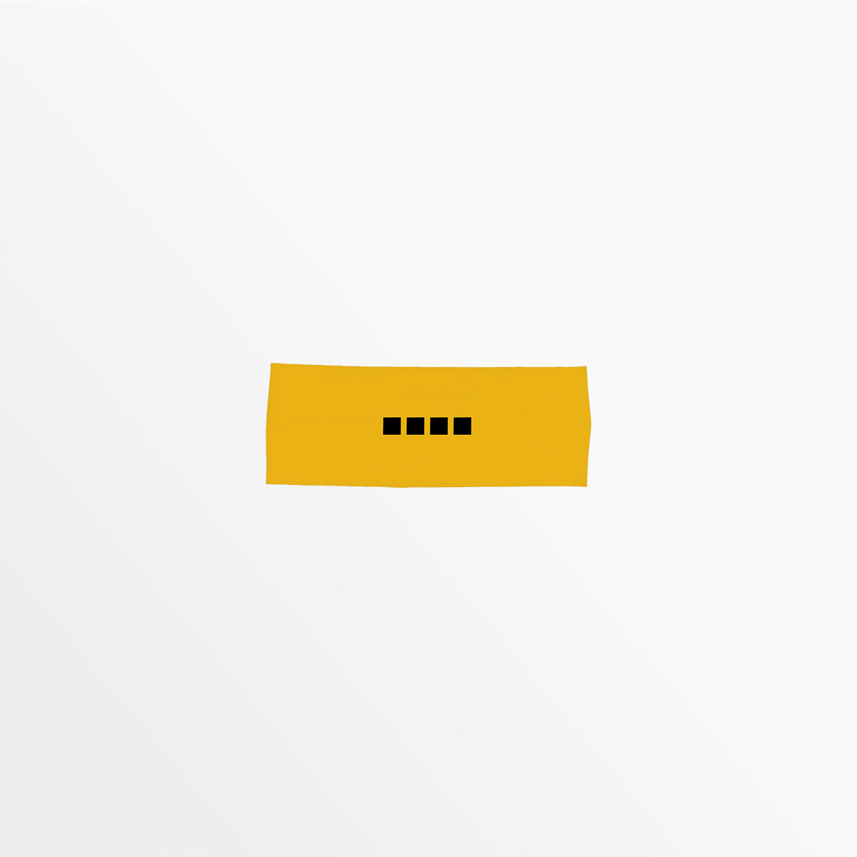 Wide Width Headband With Grip and 4 Cube Logo