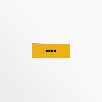 Wide Width Headband With Grip and 4 Cube Logo