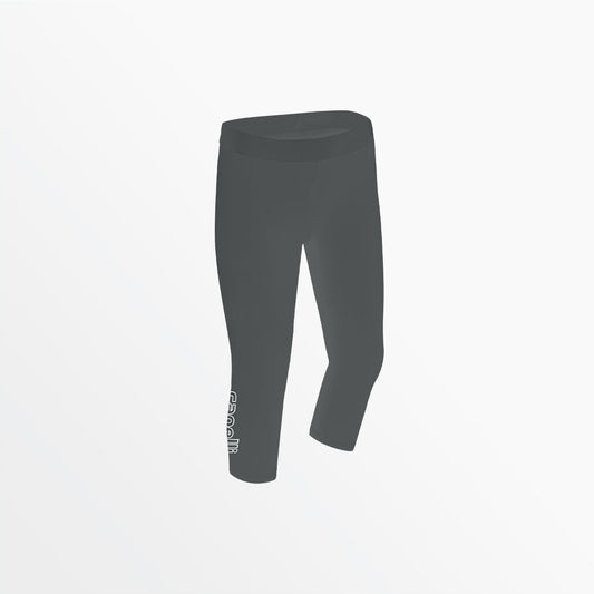 Girl's Mid Rise Logo 3/4 Cotton Leggings