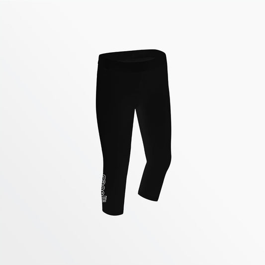 Girl's Mid Rise Logo 3/4 Cotton Leggings