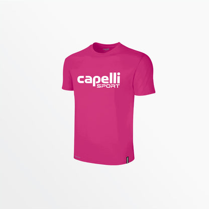 Adult Logo Crew Neck Poly Tee