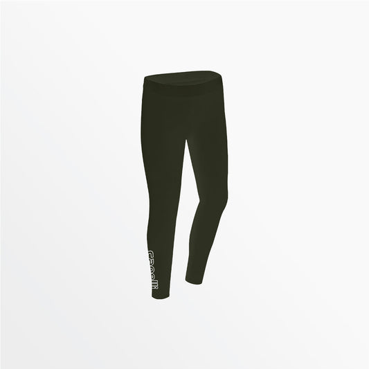 Girl's Mid Rise Logo Cotton Leggings