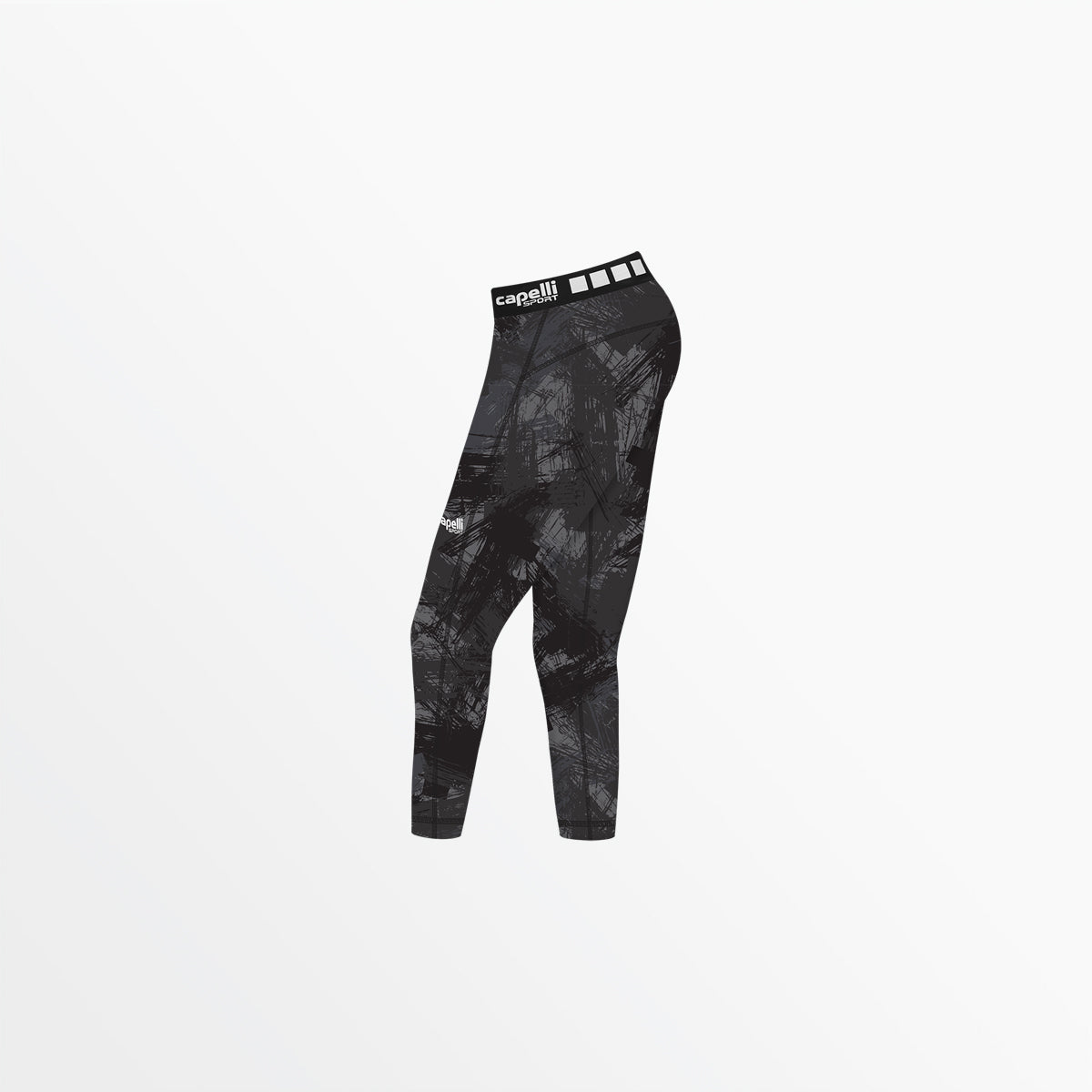 Girl's 3/4 Camo Strokes Performance Tights