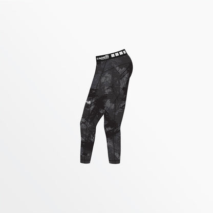 Girl's 3/4 Camo Strokes Performance Tights