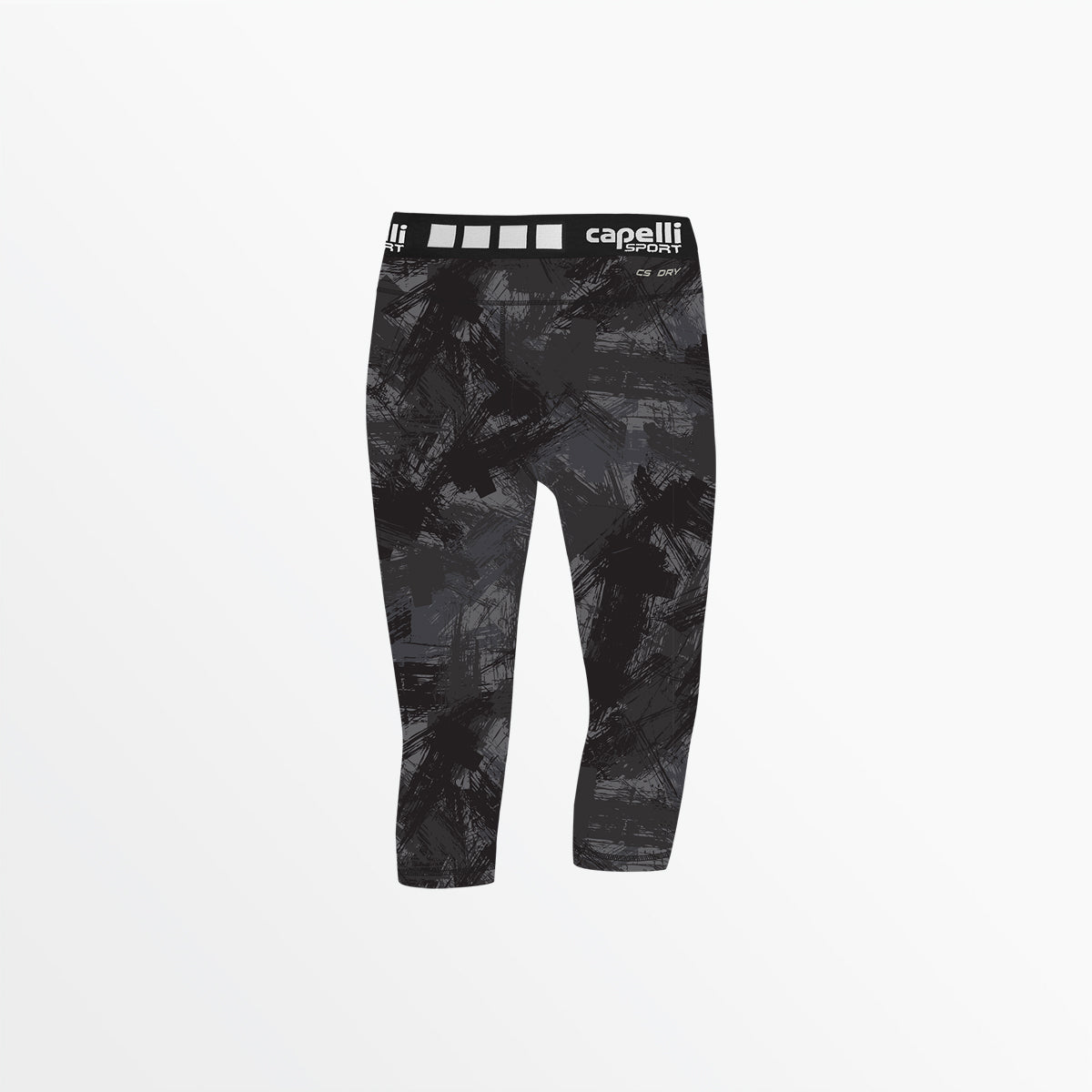 Girl's 3/4 Camo Strokes Performance Tights