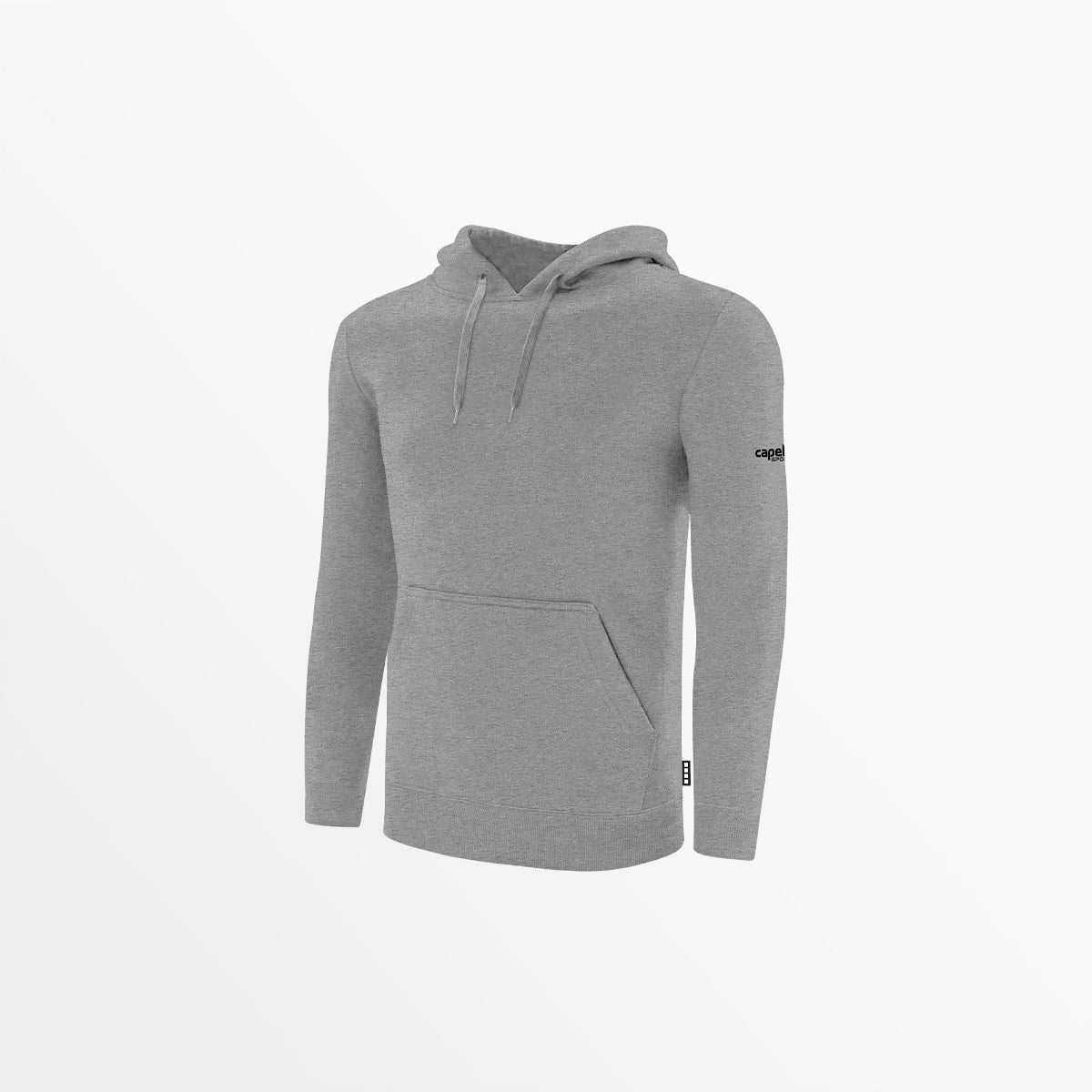 Men's Basic Fleece Pullover Hoodie With Sleeve Logo