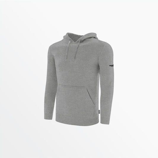 Men's Basic Fleece Pullover Hoodie With Sleeve Logo