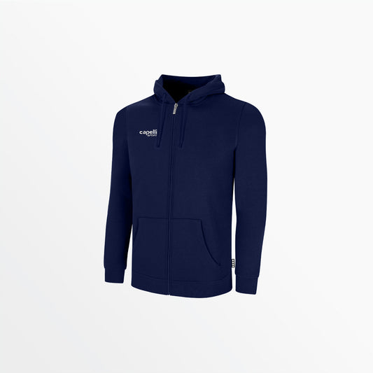 Men Basics Fleece Zip Up Hoodie