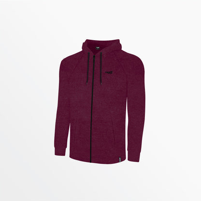 Men's Heathered Zip Up Hoodie