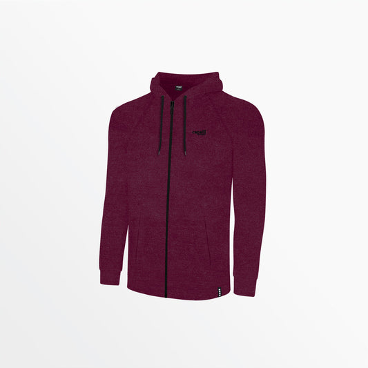 Men's Heathered Zip Up Hoodie