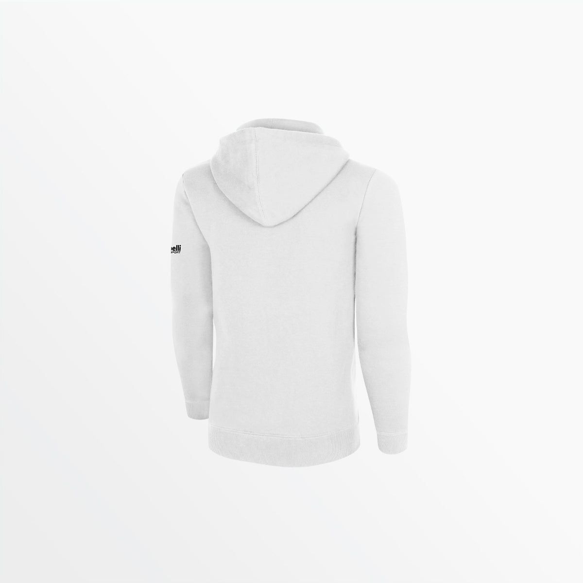 Men's Basic Fleece Pullover Hoodie With Sleeve Logo