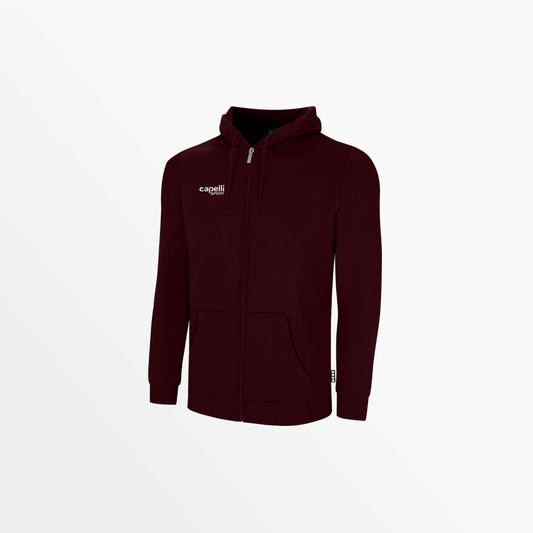 Men Basics Fleece Zip Up Hoodie