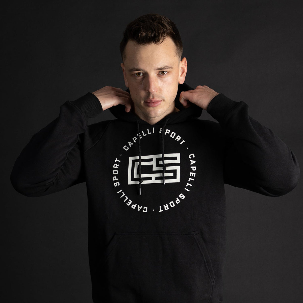 Men's Circle Monogram Pullover Hoodie