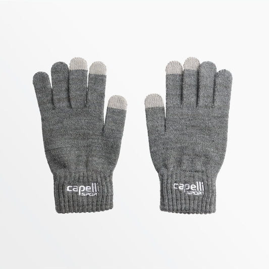 Adult Branded Knit Glove With 3 Finger Touch