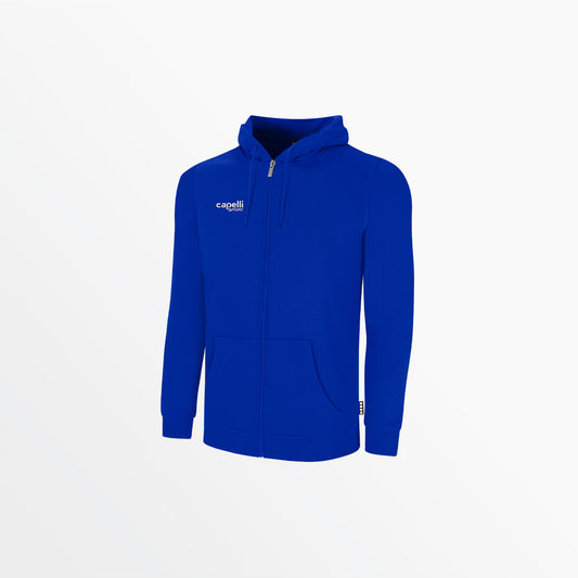 Men Basics Fleece Zip Up Hoodie
