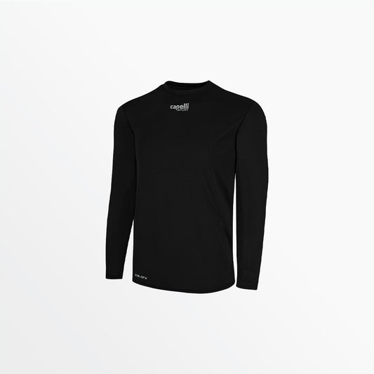 Youth Basics Crew Neck Long Sleeve Poly Tee