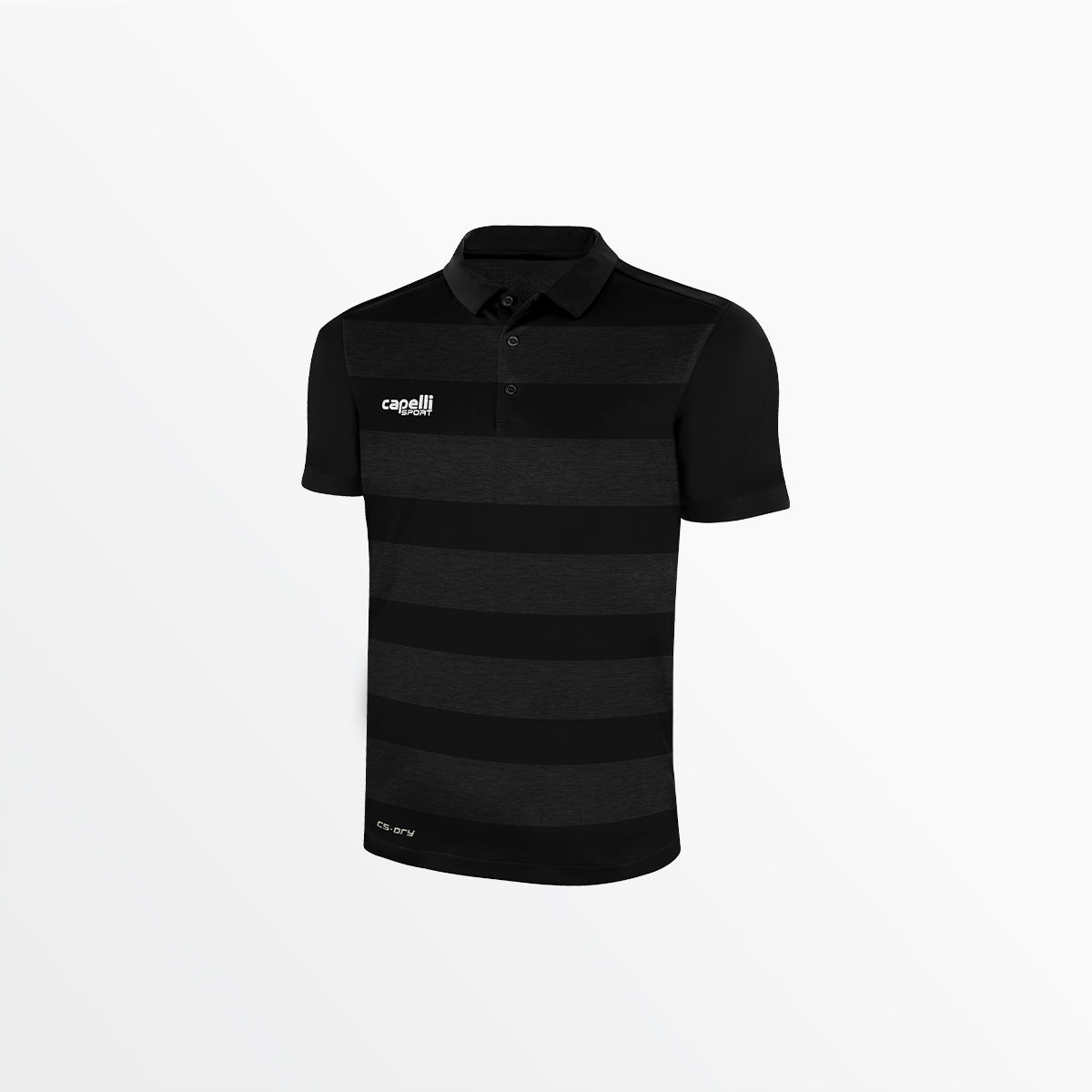 Men's Classic Stripe Poly Polo