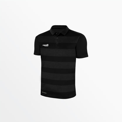 Men's Classic Stripe Poly Polo